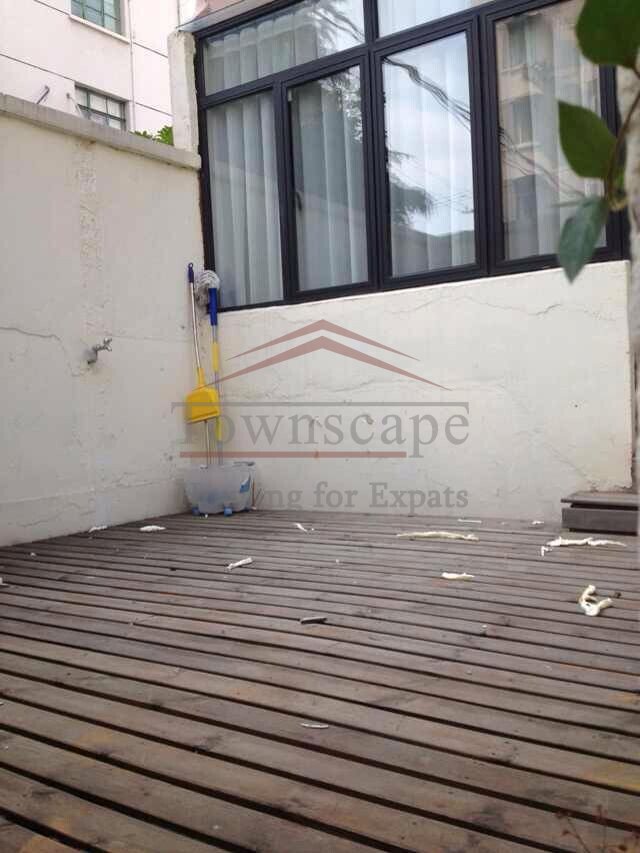 former french concession rent Old apartment with terrace for rent in the heart of Shanghai