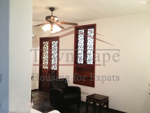 shanghai housing rentals Renovated apartment with terrace and floor heating for rent in French Concession