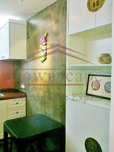 apartment with terrace for rent in shanghai Renovated apartment with terrace and floor heating for rent in French Concession