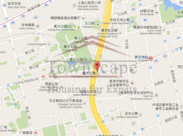 apartment renting shanghai 4 BR Stylish 2 level wall heated apartment for rent near Xintiandi