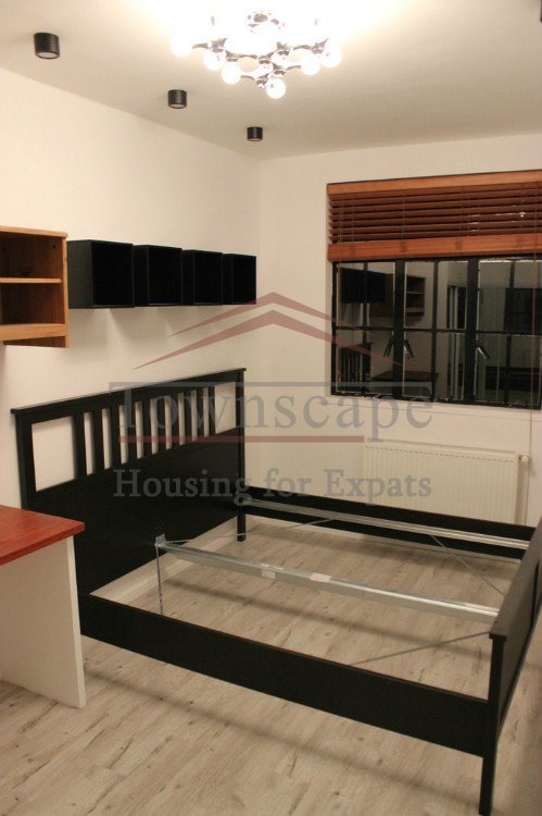 renovated flat for rent shanghai Nice old apartment with terrace for rent in French Concession - Shanghai