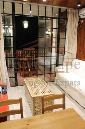 bright apartment for rent in shanghai Nice old apartment with terrace for rent in French Concession - Shanghai