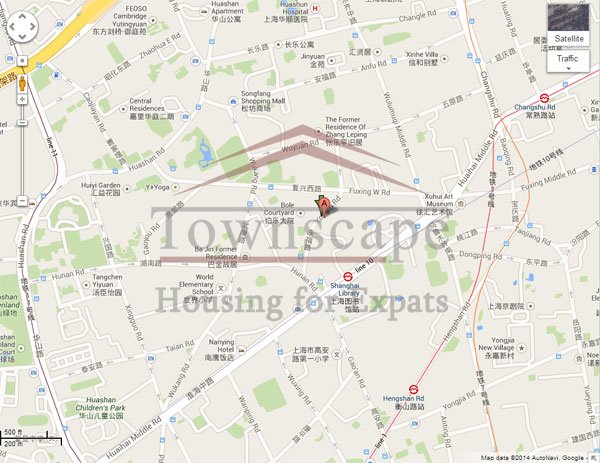 Yongfu road rent in shanghai Unfurnished apartment with balcony for rent in near Middle Huaihai road