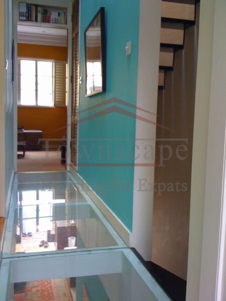 house for rent in former french concession Old apartment with roof terrace and front yard for rent in FFC