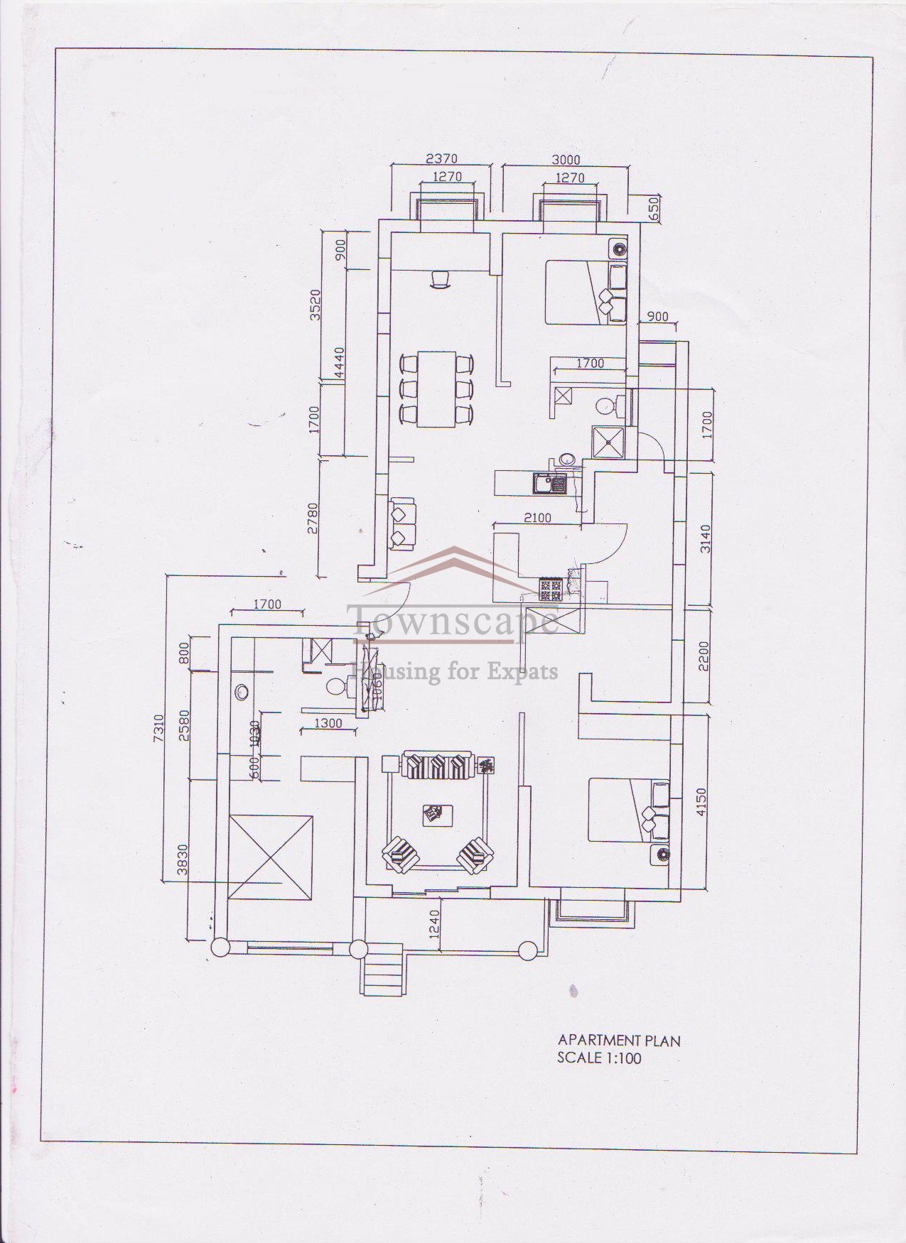  Big expat friendly apartment with unique kitchen in Jing