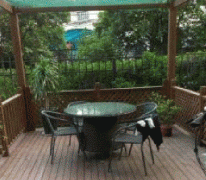 Family apartment with private garden in French Concession