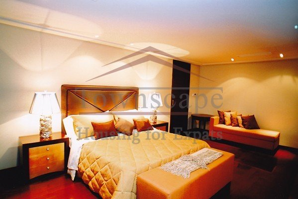 shanghai grand apartment rental luxury apartment 475sqm with HIFI system in prestigious The House complex