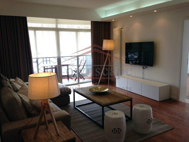 shanghai nice view apartment rental Modern 3BR apartment in french concession with Wall heating system
