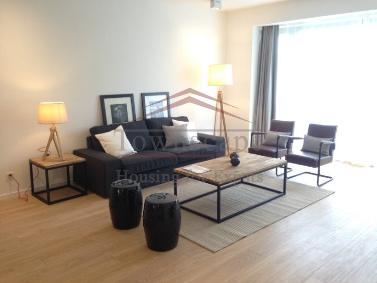 fashion apartment shanghai rental charming 150sqm new apartment in french concession the summit complex