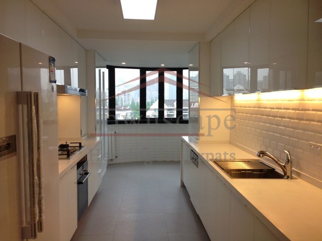 rent renovated apartment shanghai 180sqm unfurnished art deco apartment in french concessiom