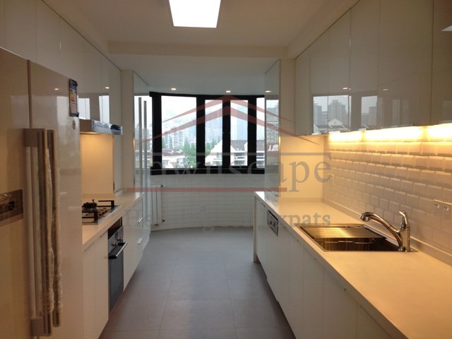 rent renovated apartment shanghai 180sqm unfurnished art deco apartment in french concessiom