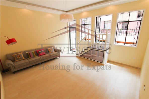rent terrace apartment shanghai designer lane house apartment with private terrace on west Nanjing road