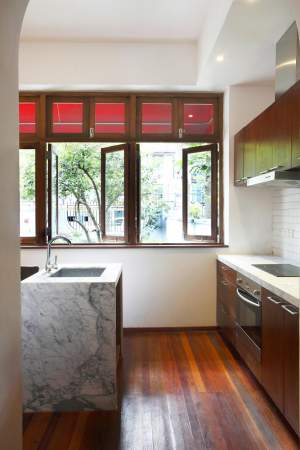 good kitchen, large amount of living space, modern furnishings Fabulously designed lane house in french concession