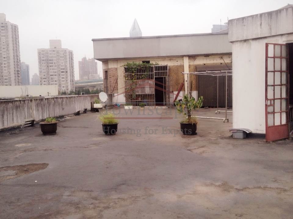 Shanghai apartment with terrace Large refurbished flat in French concession with Open kitchen