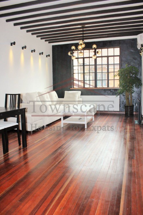 shanghai lane house with terrace Refurbished 3 br lane house on Hauihai road