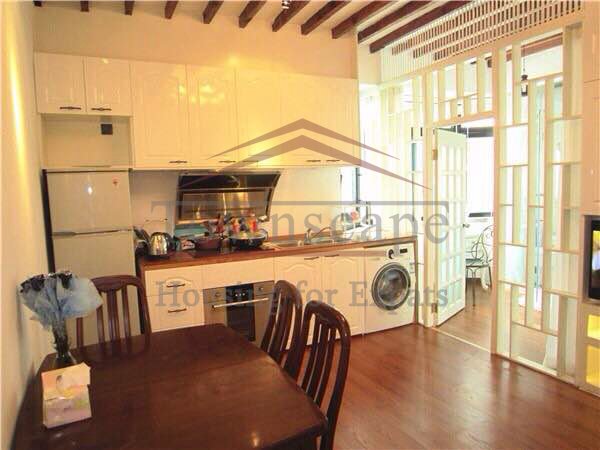 Shanghai expat housing Beautiful 1 BR Lane Apartment very good value line1 Hengshan rd