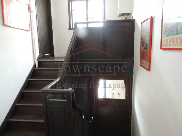 rent Shanghai Stunning 3 BR Lane House L10 Former Colonial area w/ Terrace