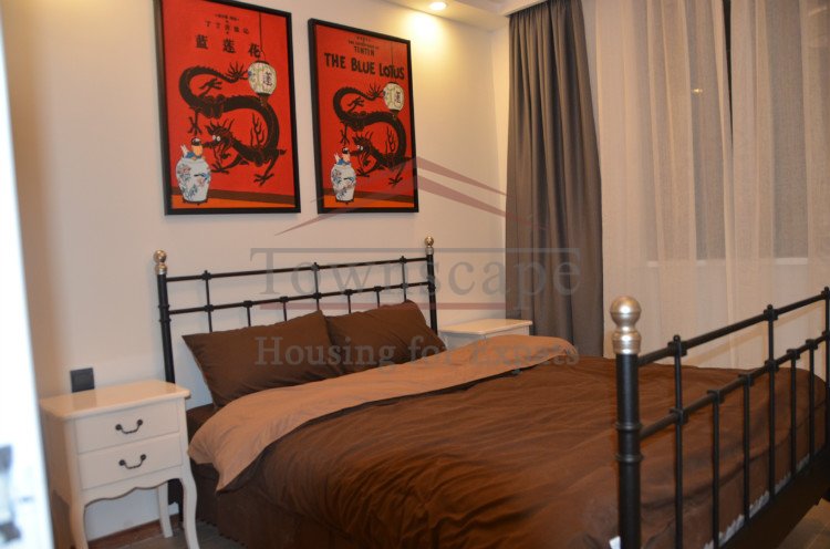 Shanghai rental Perfect 1 BR Lane House French Concession near Shanxi Rd L1&10