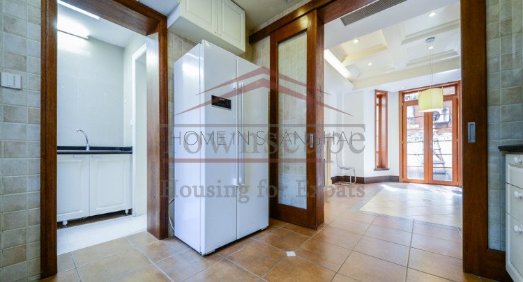 Shanghai housing Renovated 4 BR House in French Concession with garden and roof terrace