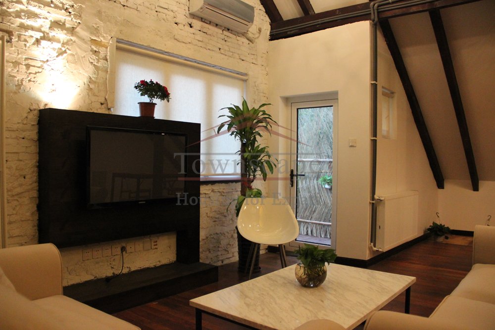 rent in Shanghai Beautiful 2 Bedroom Lane House w/terrace Shanghai French Concession