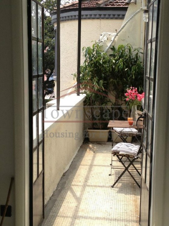 rent apartment in Shanghai 2 Bedroom Lane House with balcony middle of French Concession