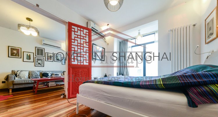 Shanghai villa Beautiful Renovated Lane House in Xujiahui area w/terrace+heating