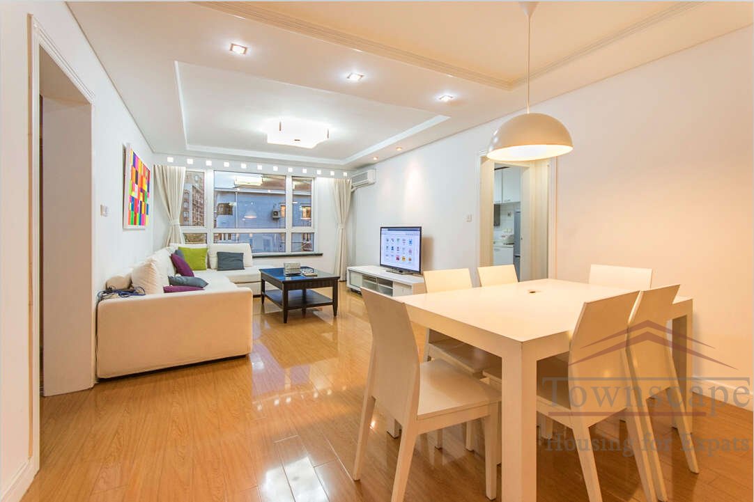 expats housing in shanghai Modern style 3BR Apartment + balcony for rent in Xujiahui Area