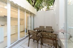 shanghai downtown outdoor Top Modern Design Lane House w/ Terrace and Patio in French Concession