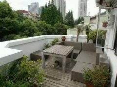 renovated old apartment in shanghai Spacious Family Home with terrace and green environment in downtown Shanghai