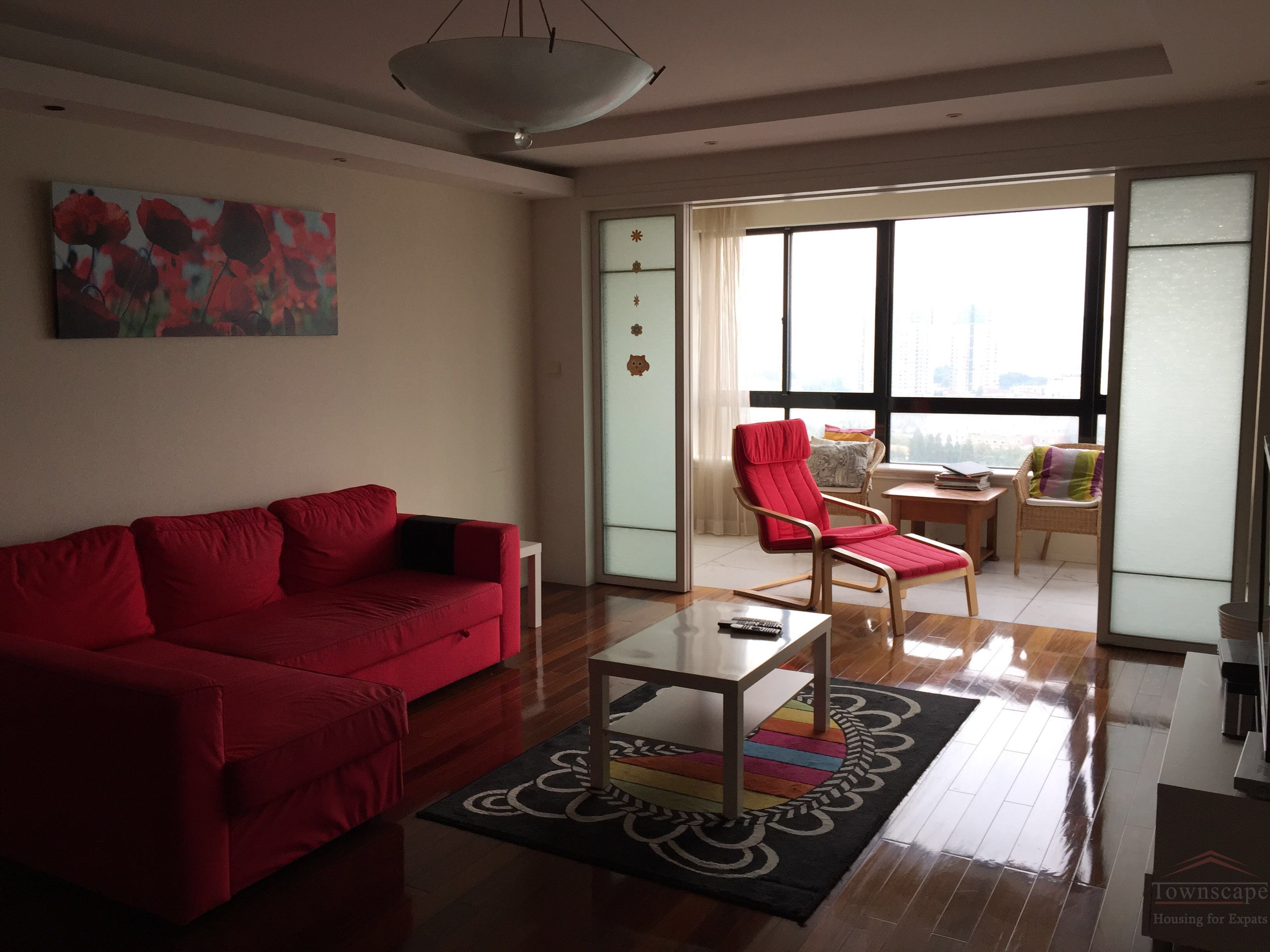 modern apartment in central shanghai Spacious, modern 2BR Apartment with balcony on Huashan Road