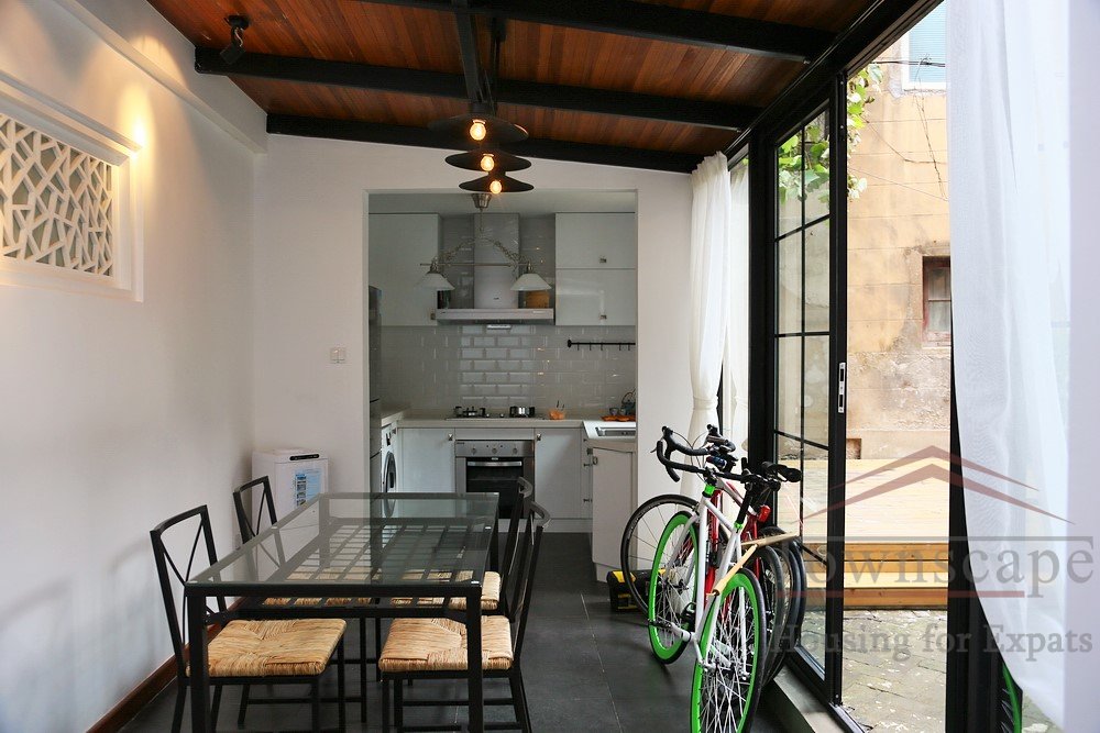 sunny old apartment shanghai Exquisite Shanghai downtown apartment with terrace for rent