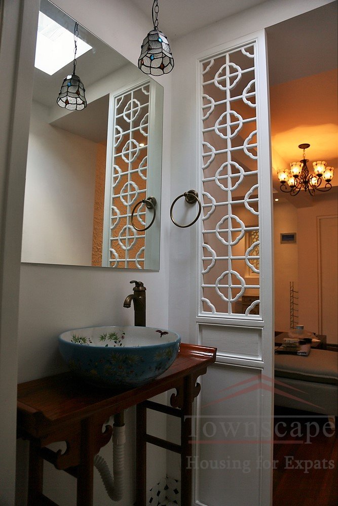 shanghai renovated apartment Exquisite Shanghai downtown apartment with terrace for rent