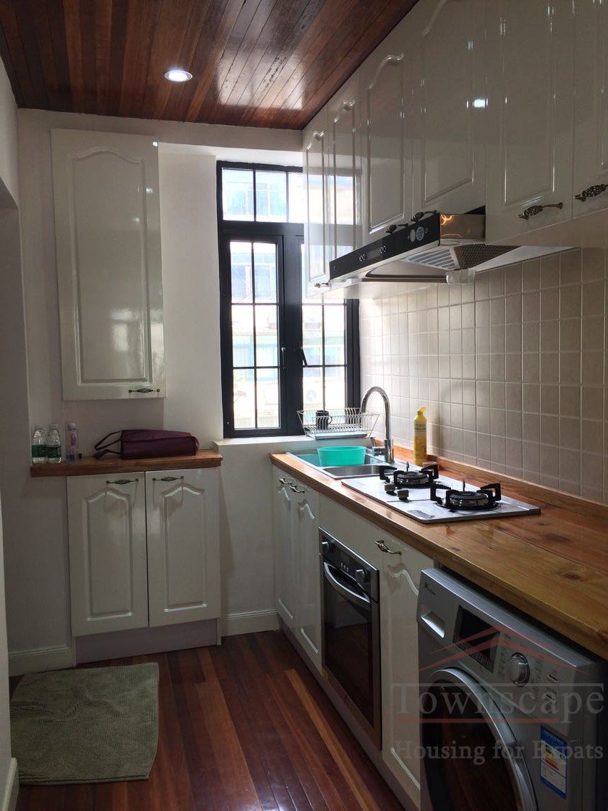 shanghai 1br apartment with good kitchen Renovated 1BR Apartment with Balcony nr Jiashan Road Metro (L9)