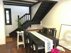 Shanghai apartment for rent 2BR Duplex Lane House for rent on Fenyang Rd / M Fuxing Rd