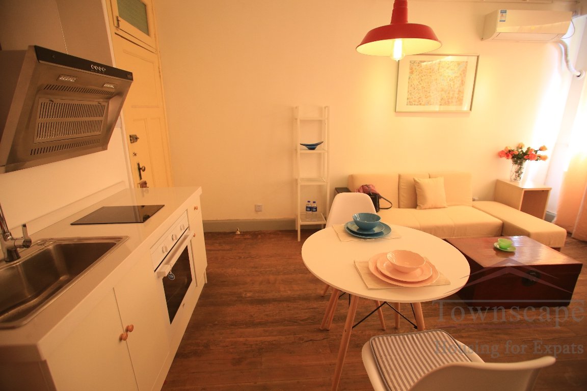 renovated lane house 1+2BR Lane House Apartment for rent w/ 8sqm terrace at M Huaihai Road