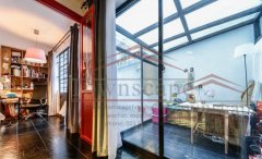 shanghai apartment with sunroom Well designed 1BR Lane House w/ Patio on Wuyuan Rd