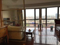 Top of City Downtown Shanghai Spacious 1BR Apartment with great view in Top of City