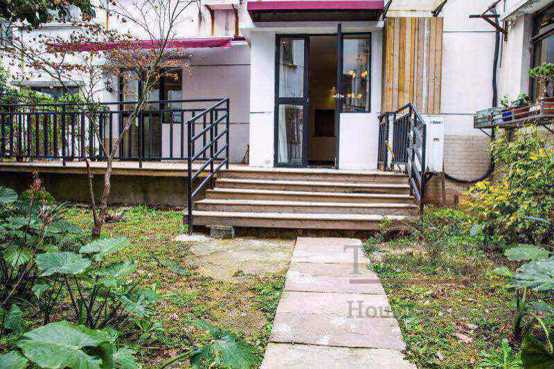 Shanghai apartment for rent 2+1BR Apartment for rent with Porch and Garden at Yueyang Rd