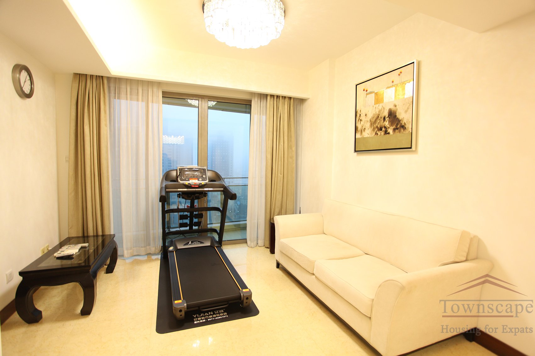 Shanghai apartments for rent Elegant 2BR Apartment for rent in Jingan Four Seasons above West Nanjing Rd