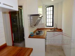 Shanghai old apartment for rent Modernized sunny 1BR Lane House with balcony