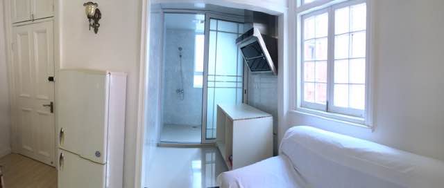 Shanghai studio for rent Renovated high-ceiled Lane House Studio on Ruijin Er Rd