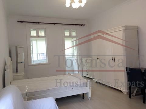 Shanghai apartment for rent Renovated high-ceiled Lane House Studio on Ruijin Er Rd