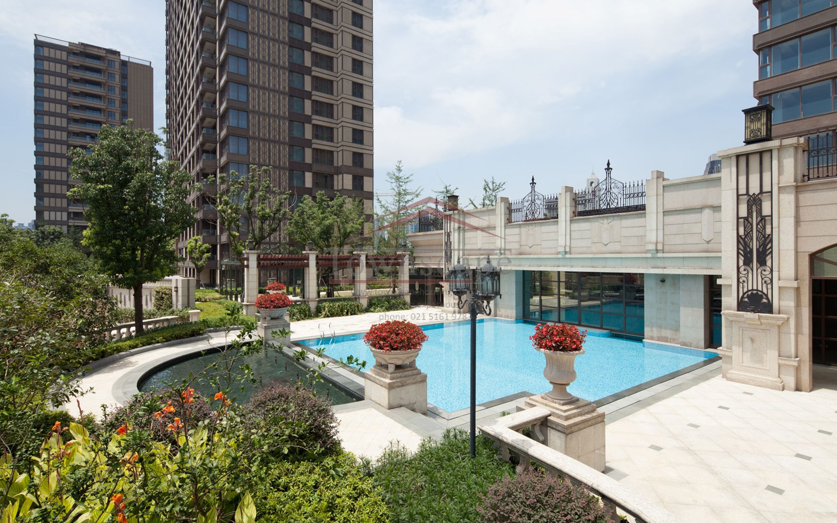 outdoor pool Immaculate, Luxury Service Apartments in FFC, Xuhui
