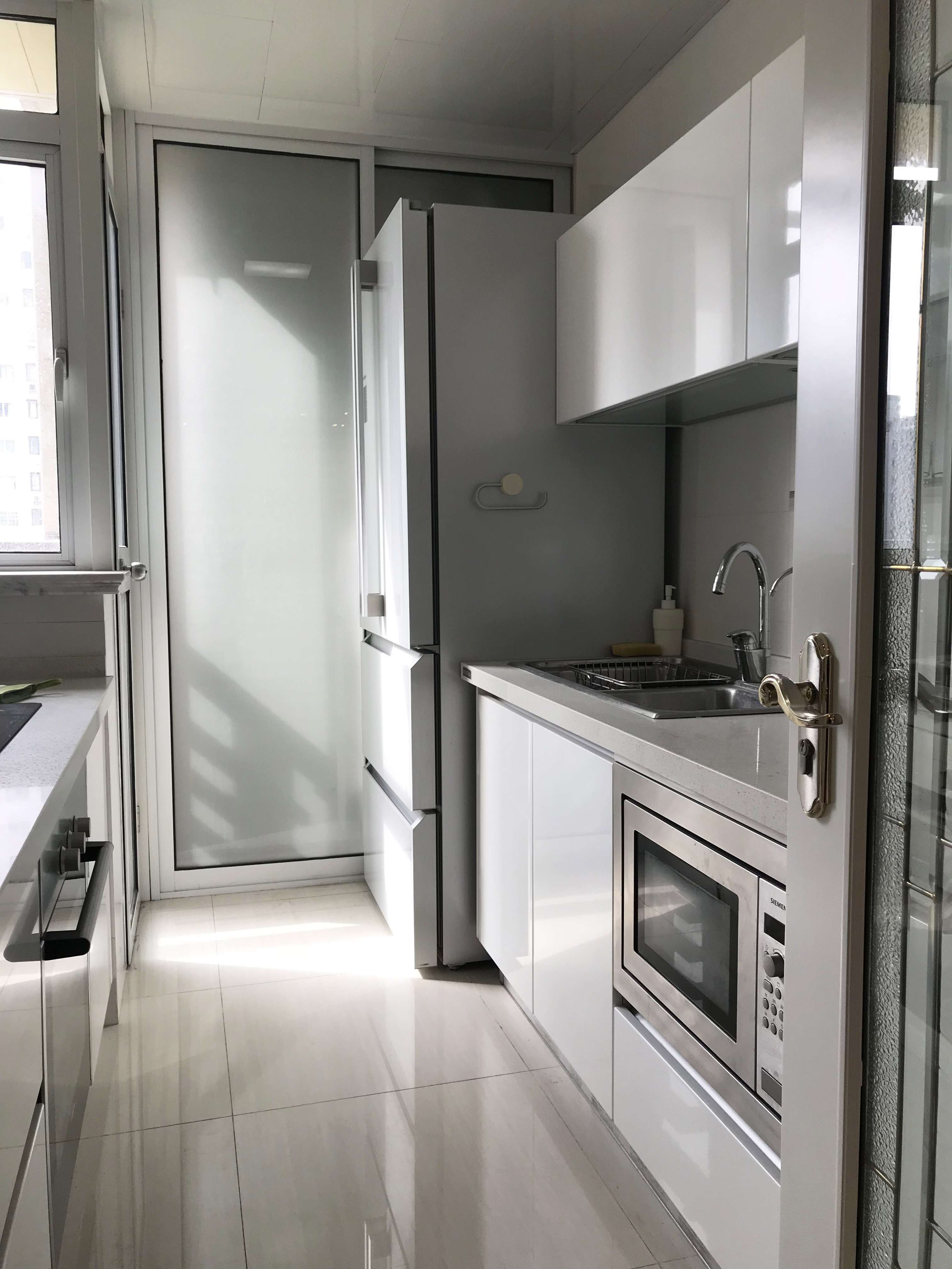 bright kitchen Bright Novel City Apartment in Xujiahui Shanghai for Rent