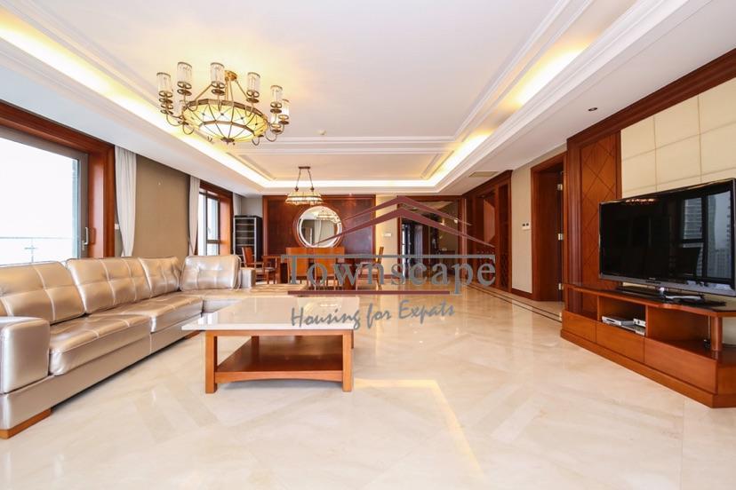 large dining room Lujiazui CBD VIP Apartment for Rent in Shanghai