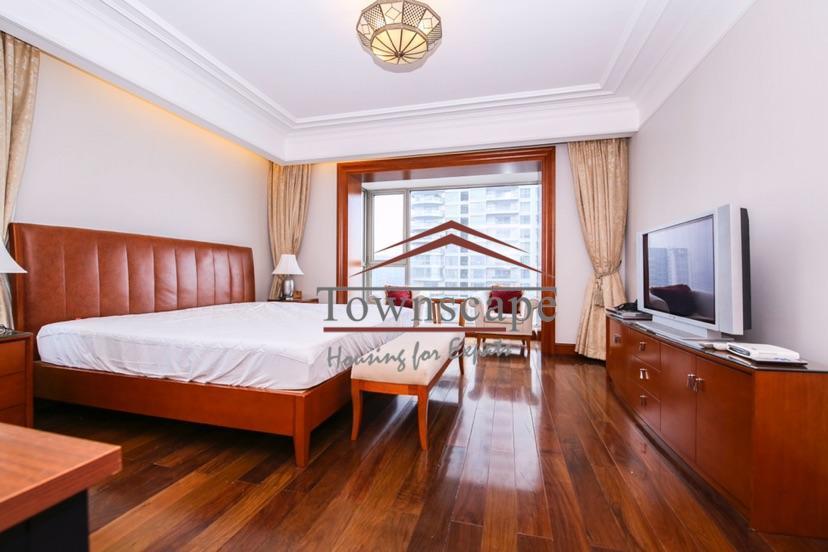 master bedroom Lujiazui CBD VIP Apartment for Rent in Shanghai
