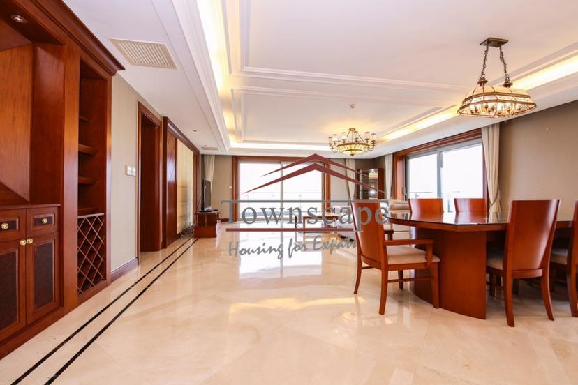 large dining/living room Lujiazui CBD VIP Apartment for Rent in Shanghai