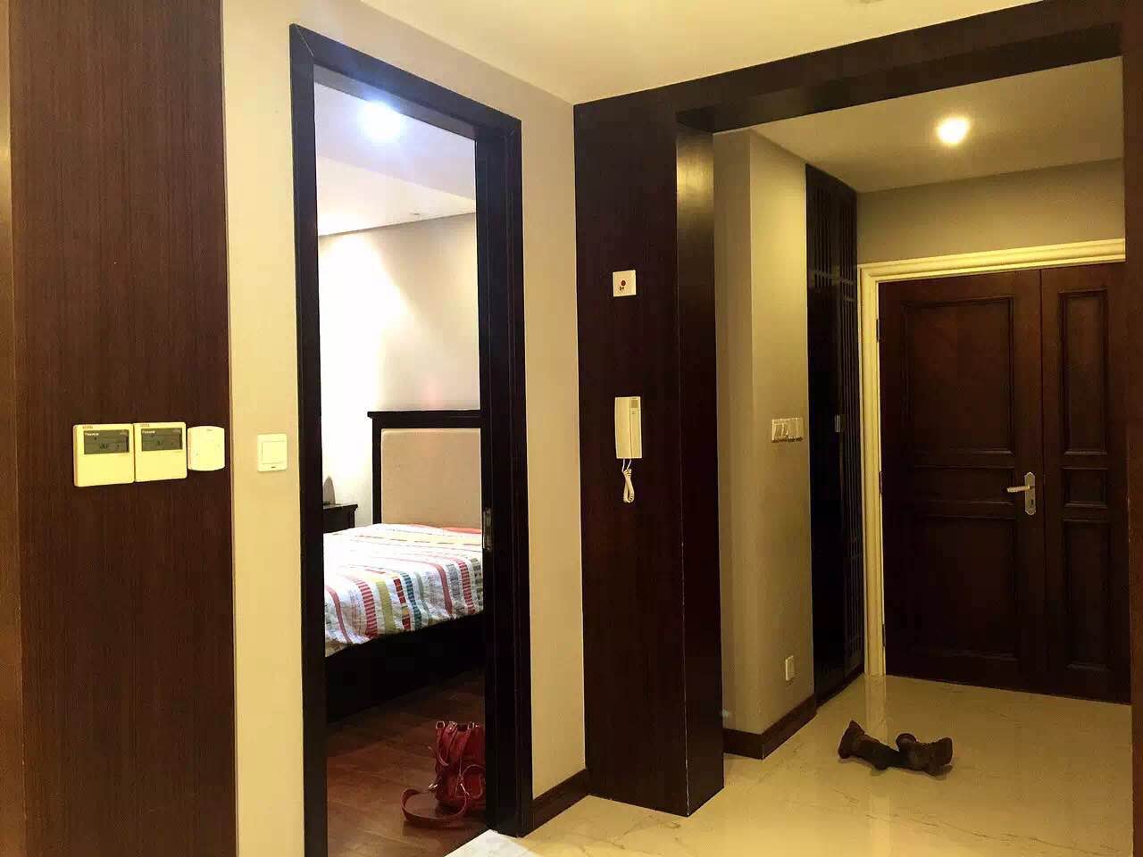 Master Bedroom Spacious Renovated Green City Apartment for Rent in Jingqiao Pudong