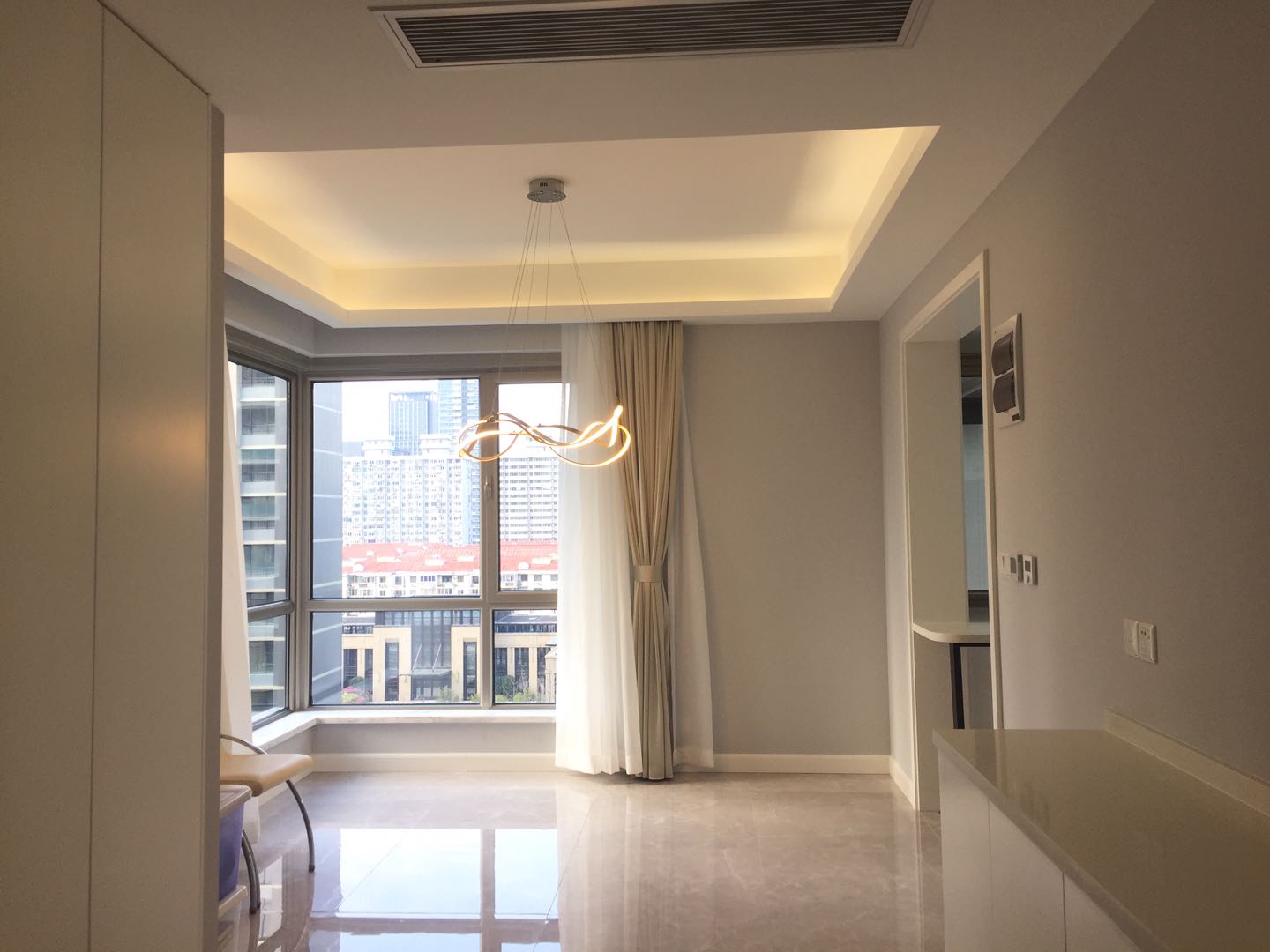 bright windows Brand-new Spacious LJZ CBD Apartment for Rent in Shanghai