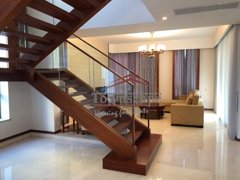 open stairs Massive New Penthouse in Yanlord Pudong for Rent in Shanghai